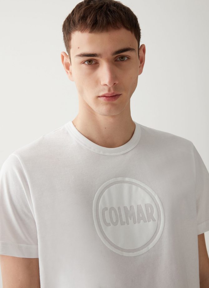 Cotton T-shirt with one-color print - Image 2