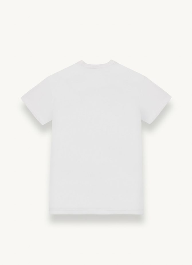 Cotton T-shirt with one-color print - Image 5