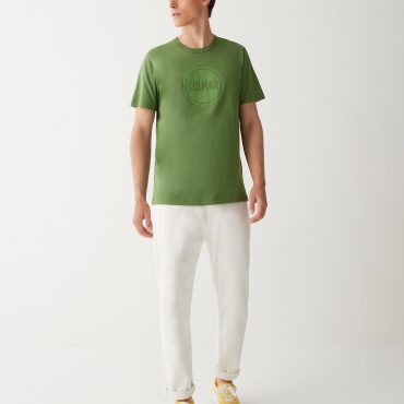 Cotton T-shirt with one-color print