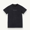 Cotton T-shirt with overdyed print - Image 4