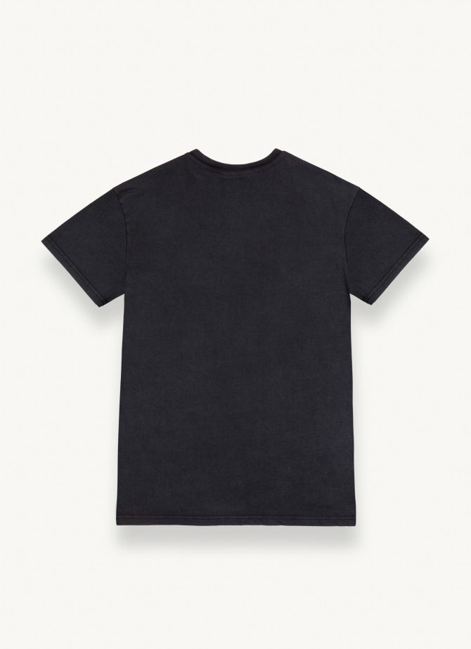 Cotton T-shirt with overdyed print - Image 5