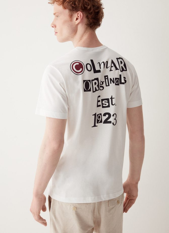 Cotton T-shirt with print on the back