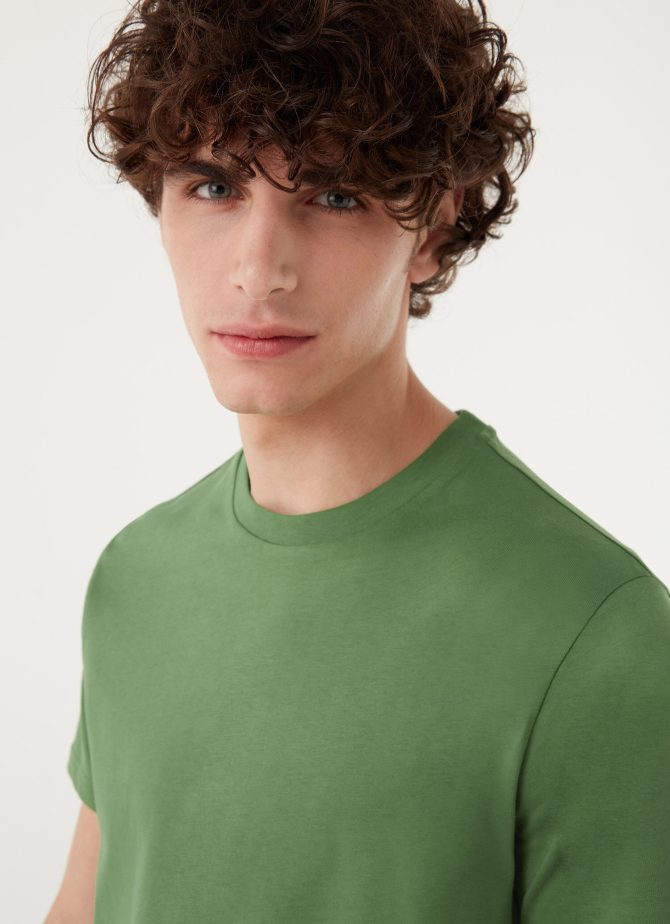 Crewneck T-shirt in 100% cotton jersey