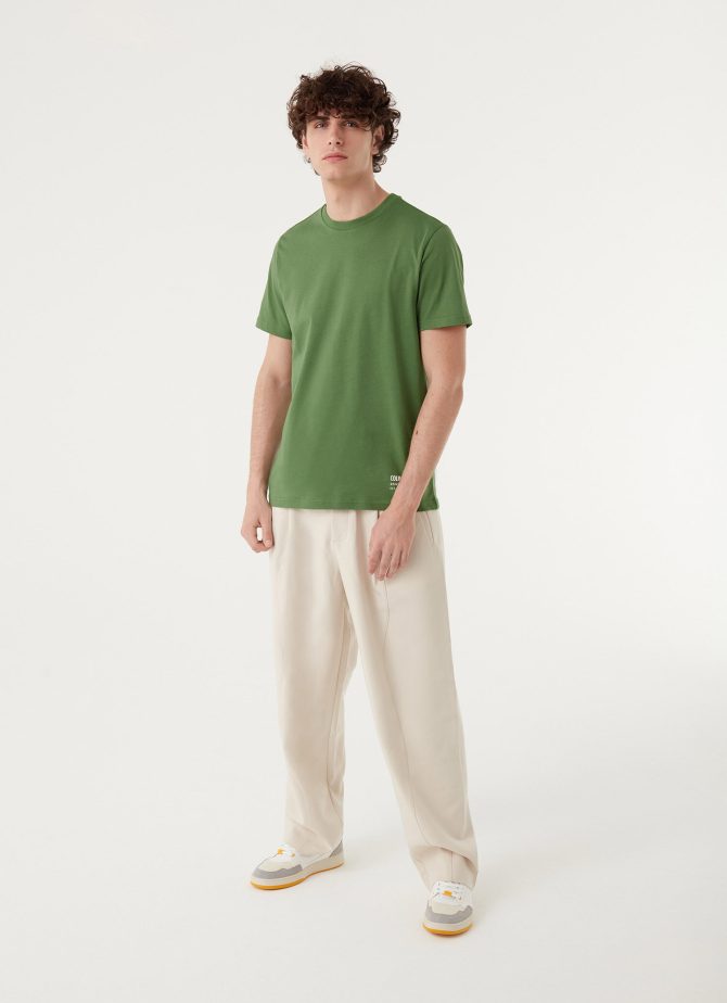 Crewneck T-shirt in 100% cotton jersey - Image 2
