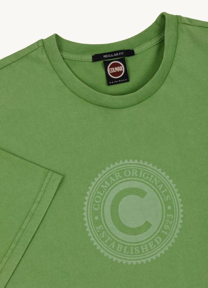 Used-effect T-shirt with chest print - Image 6