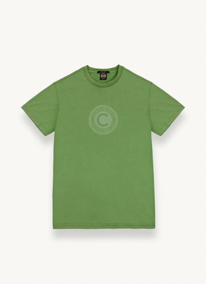 Used-effect T-shirt with chest print - Image 4