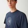 Used-effect T-shirt with chest print
