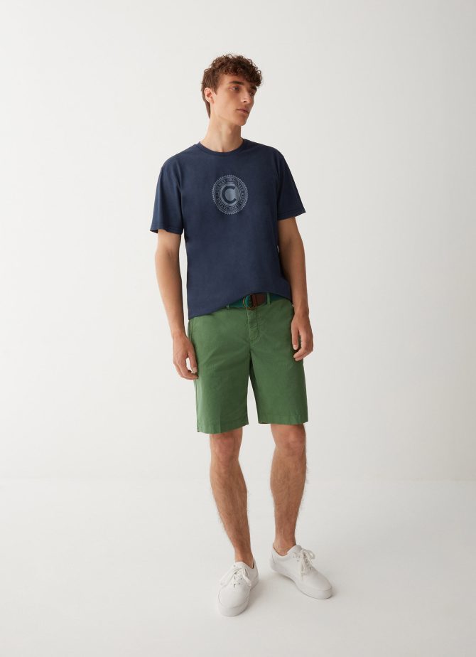 Used-effect T-shirt with chest print - Image 2