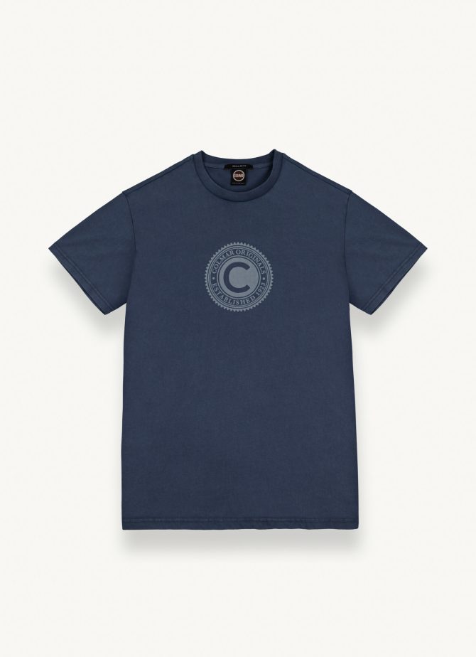Used-effect T-shirt with chest print - Image 4