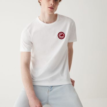 Varsity T-shirt with print on the back