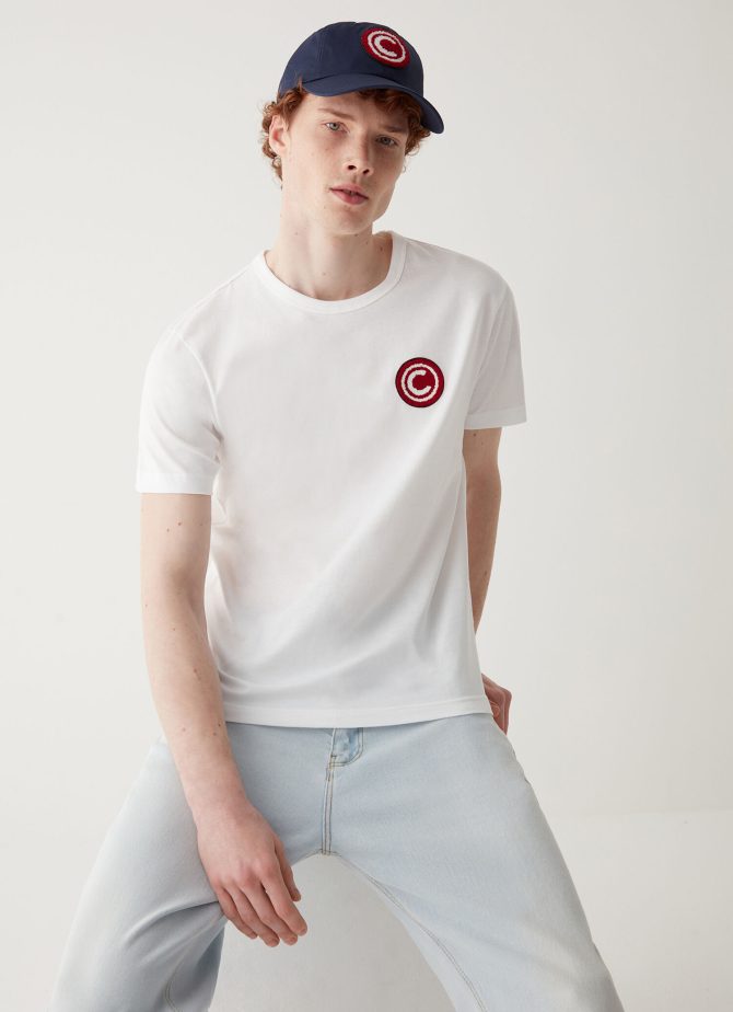 Varsity T-shirt with print on the back