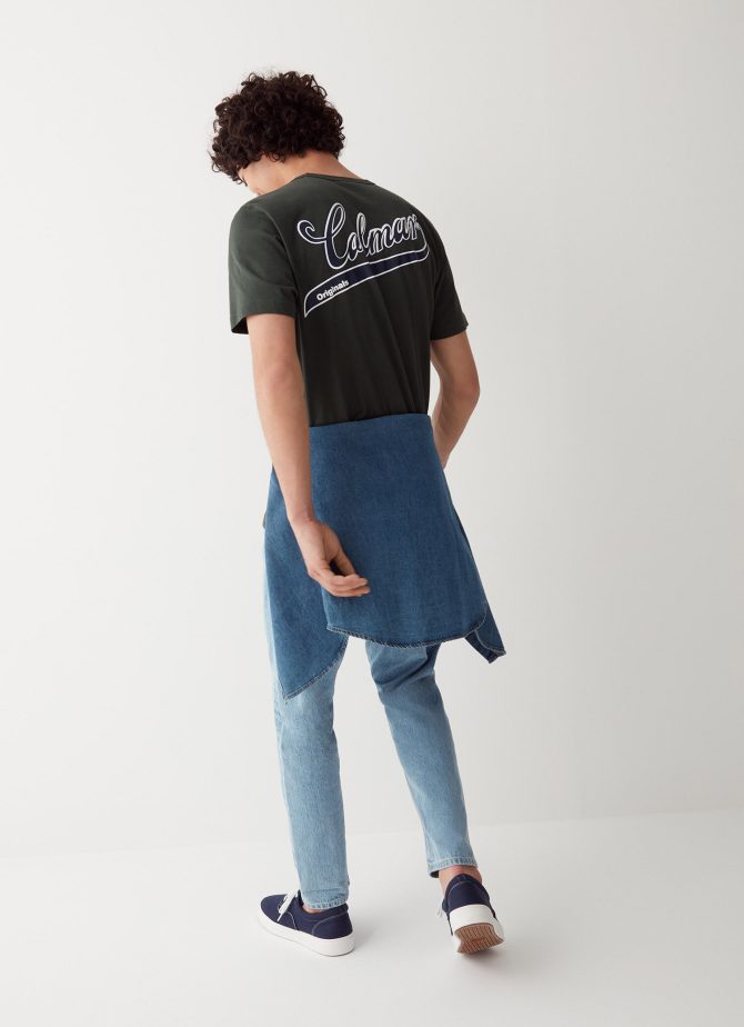 Varsity T-shirt with print on the back - Image 2