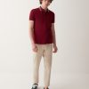 Stretch piqué polo shirt with slits - Image 2