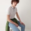 Piquet Polo shirt with print on rear collar