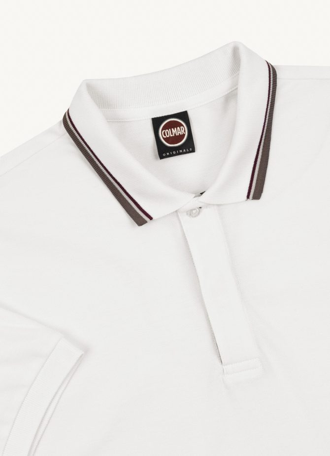 Piquet Polo shirt with print on rear collar - Image 6