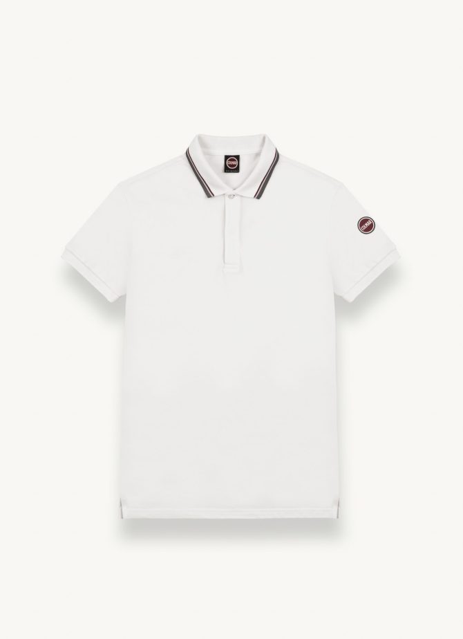 Piquet Polo shirt with print on rear collar - Image 4