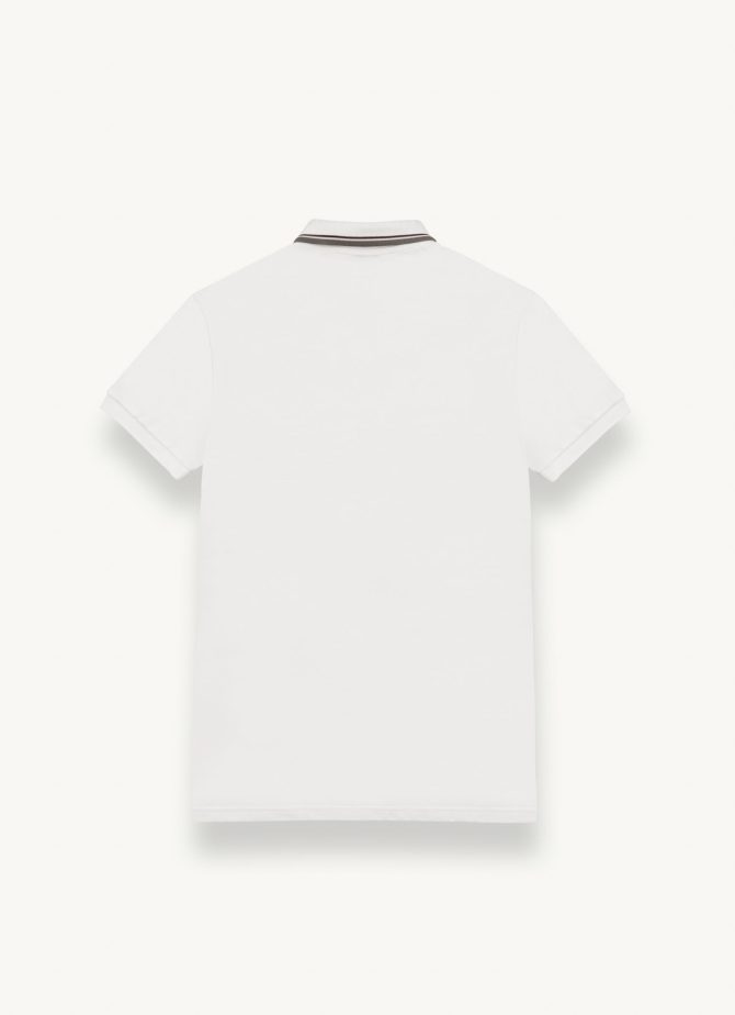 Piquet Polo shirt with print on rear collar - Image 5