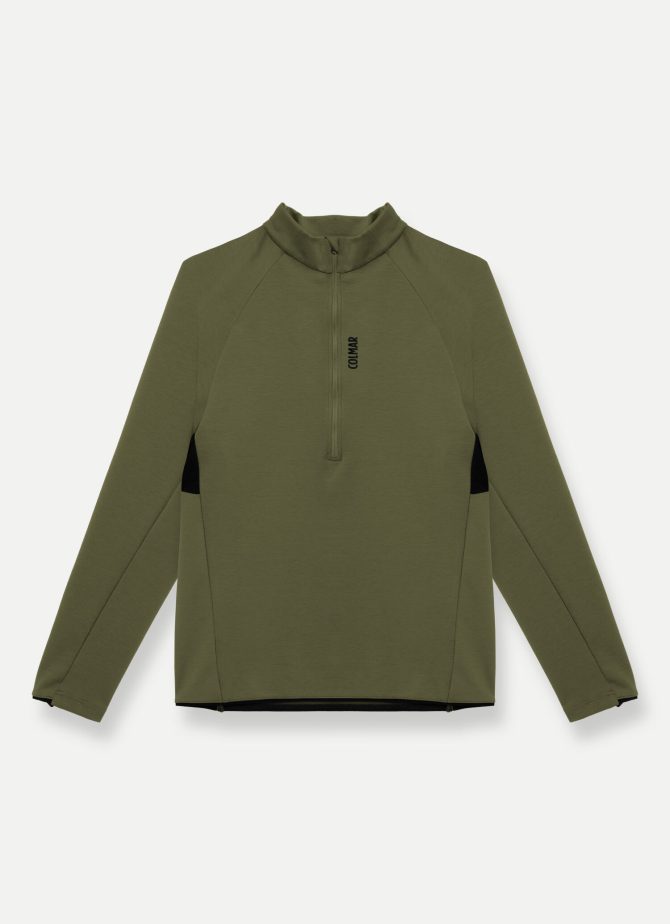 Half zip sweatshirt in stretch interlock - Image 4