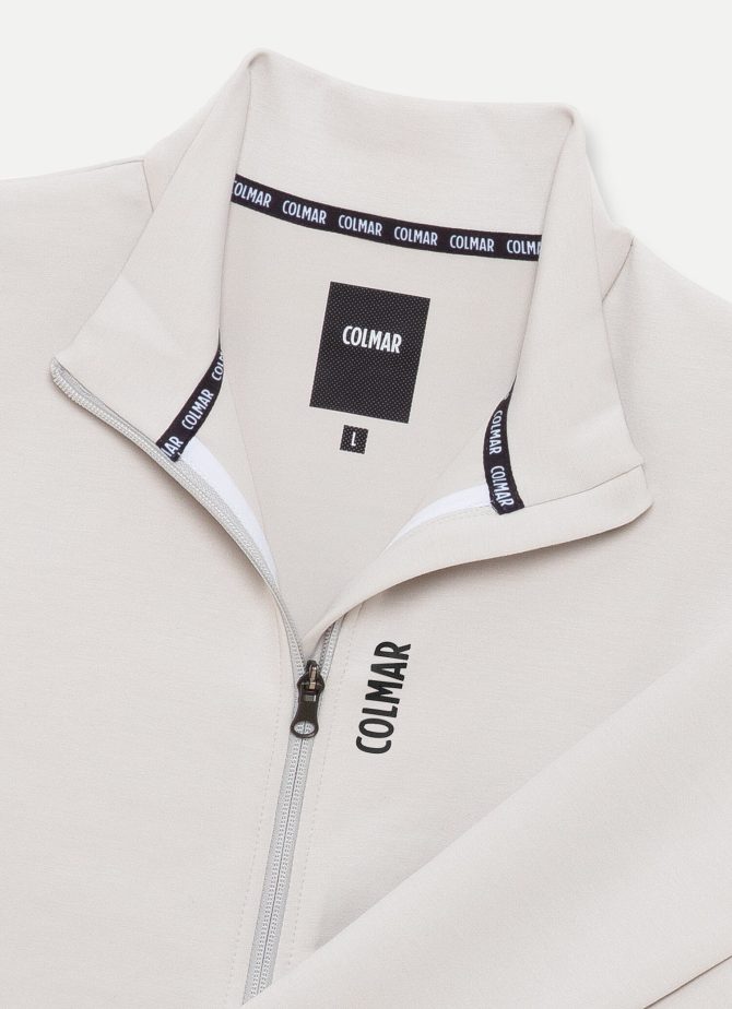 Full zip sweatshirt in stretch interlock - Image 6