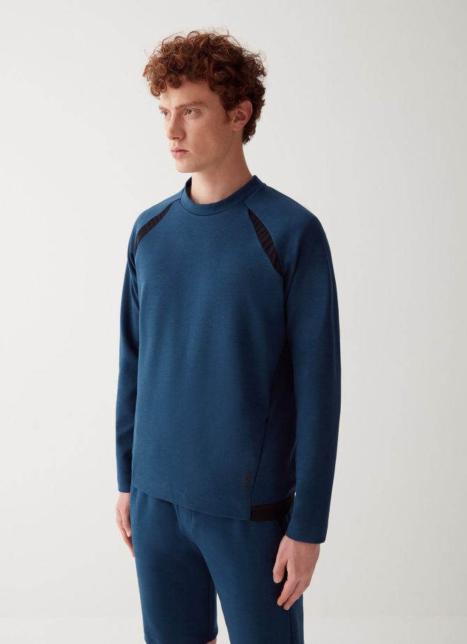 Stretch sweatshirt with mesh inserts - Image 3