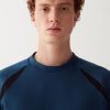 Stretch sweatshirt with mesh inserts - Image 2