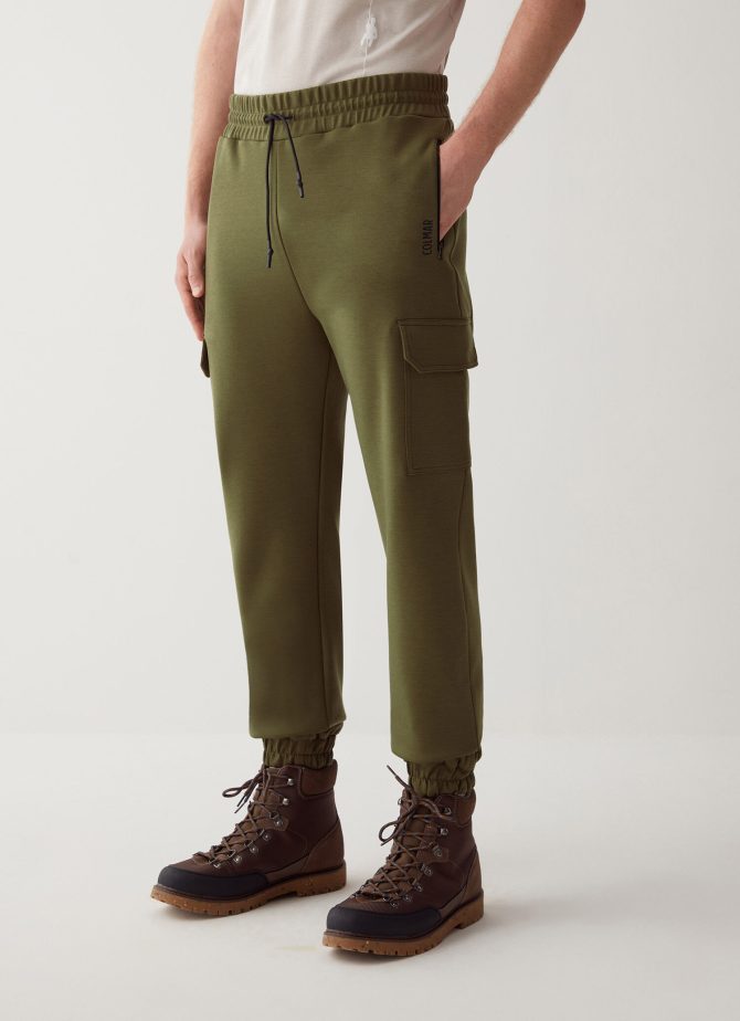 Stretch interlock cargo trousers - Image 2