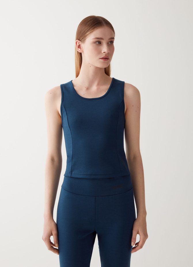 Sleeveless cropped T-shirt - Image 3