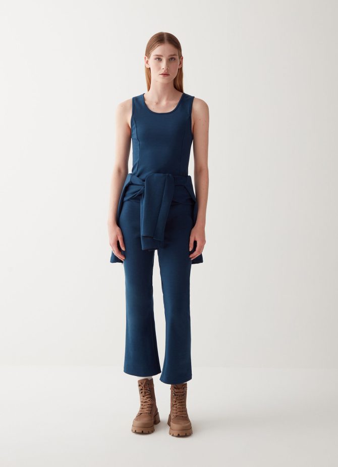 Sleeveless cropped T-shirt - Image 2
