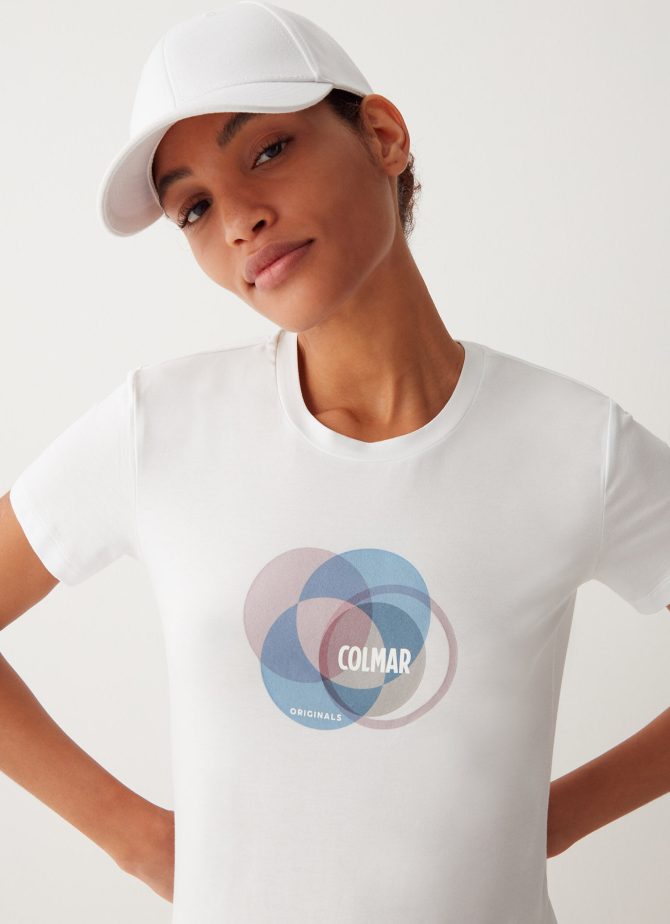 Stretch T-shirt with pastel print - Image 2