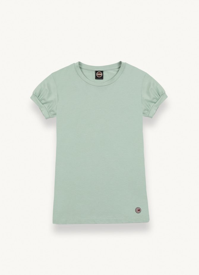 Stretch T-shirt with puff sleeves - Image 4
