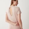 Stretch T-shirt with V-neck on the back - Image 3