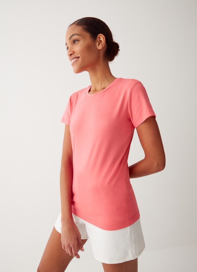 Round neck modal jersey T-shirt