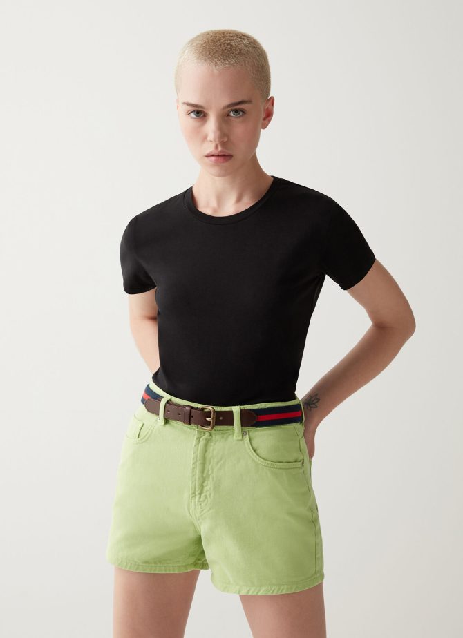 Round neck modal jersey T-shirt