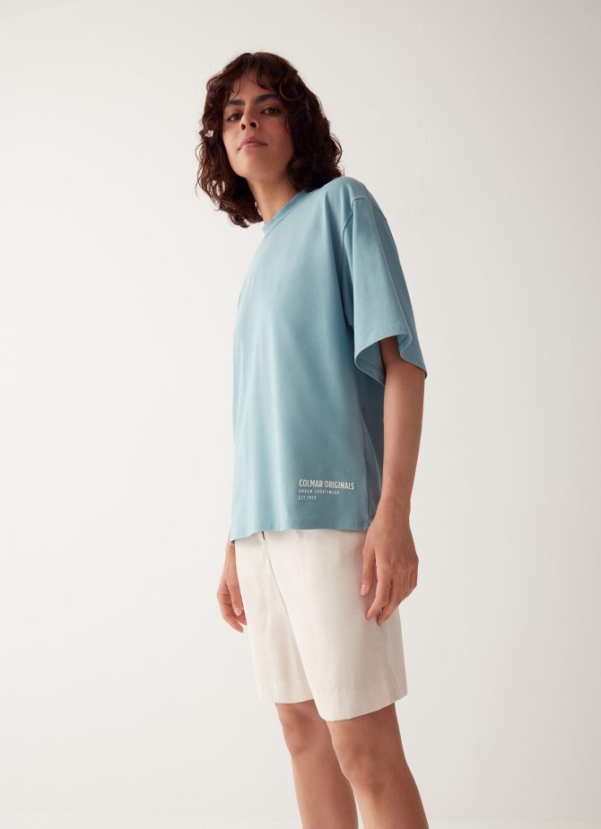 Maxi round neck modal jersey T-shirt - Image 3