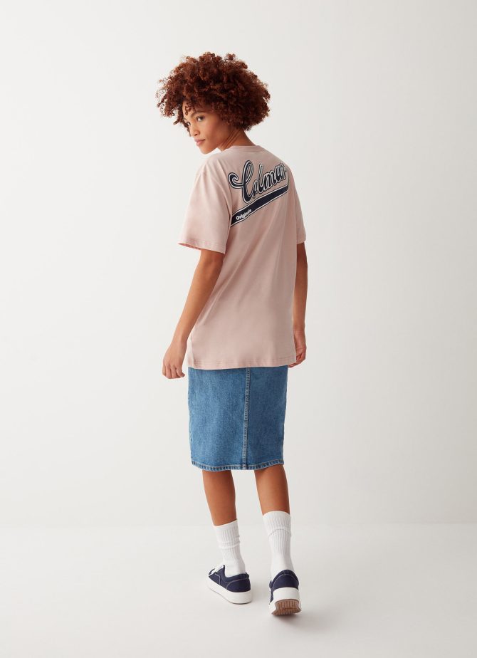 Varsity T-shirt with print on the back