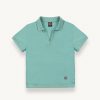 Buttonless stretch piquet polo shirt - Image 4
