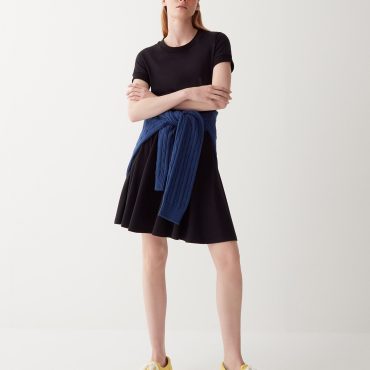 Modal jersey short sleeve dress