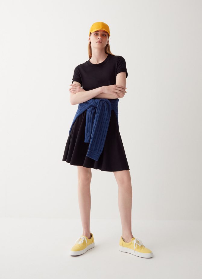 Modal jersey short sleeve dress
