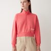Cropped sweatshirt with ribbed details - Image 3