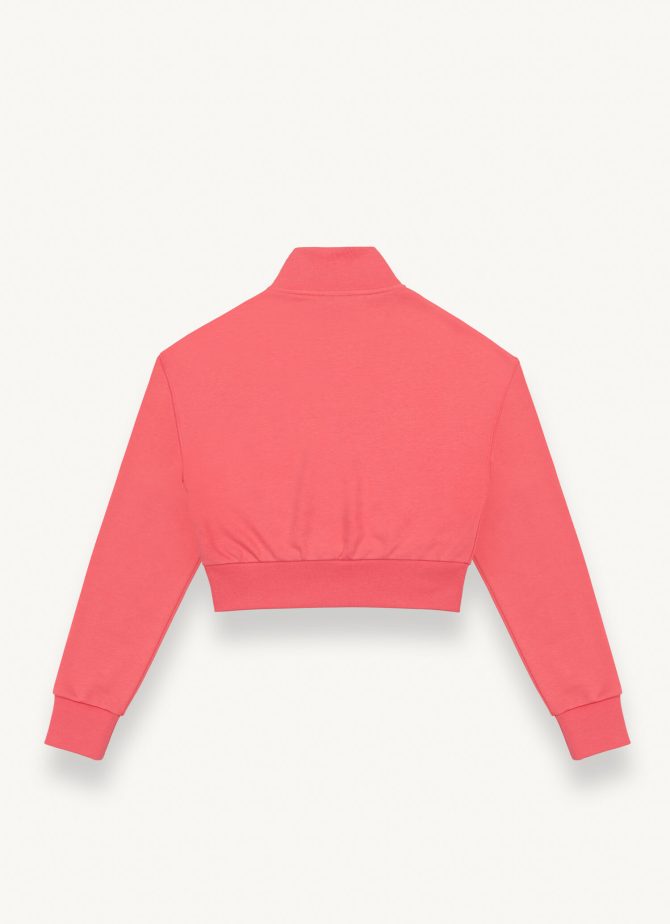 Cropped sweatshirt with ribbed details - Image 5