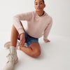Short sweatshirt with hood and slits - Image 2