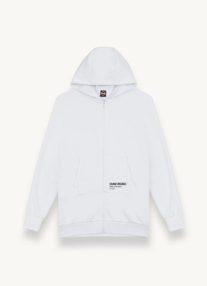 Full zip maxi sweatshirt with hood - Image 4