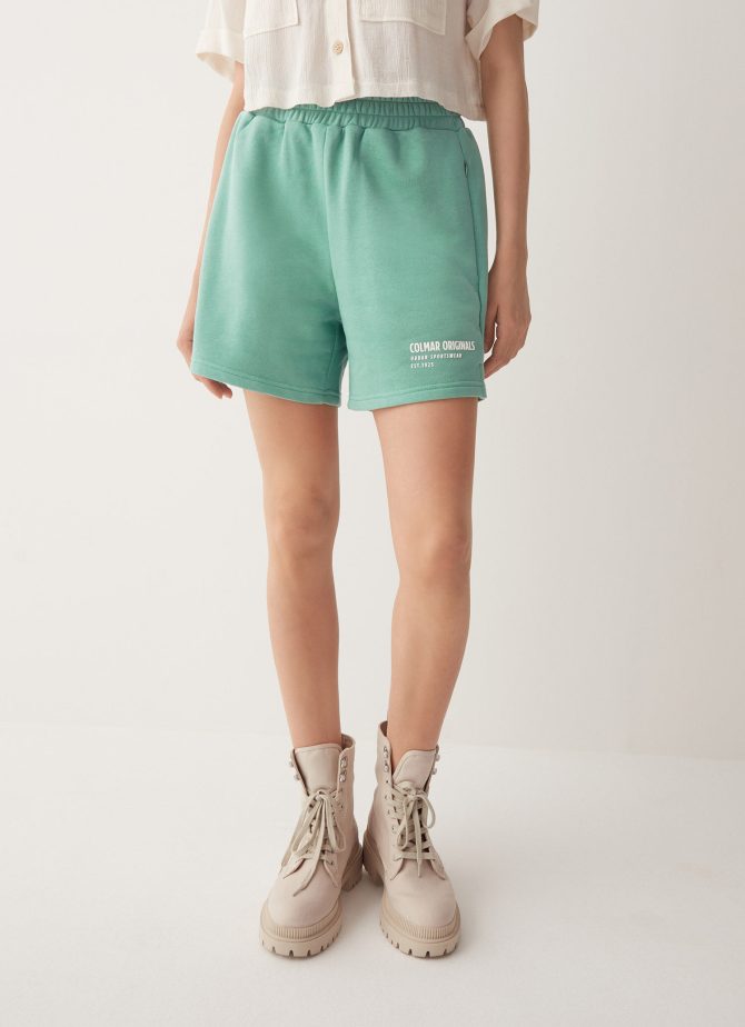 Bermuda shorts in soft cotton blend fleece