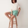Bermuda shorts in soft cotton blend fleece - Image 2