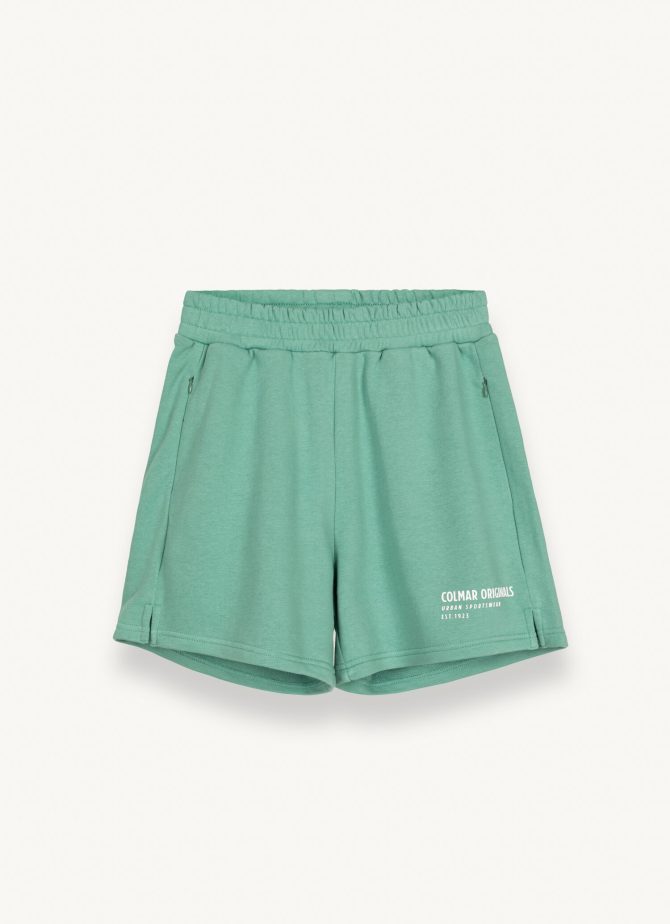 Bermuda shorts in soft cotton blend fleece - Image 4