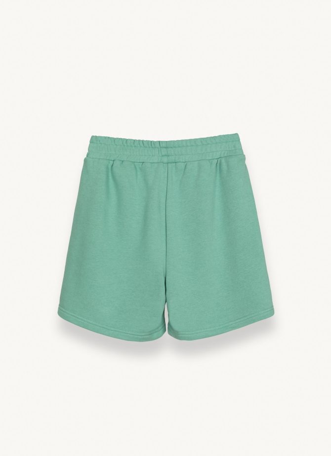 Bermuda shorts in soft cotton blend fleece - Image 5