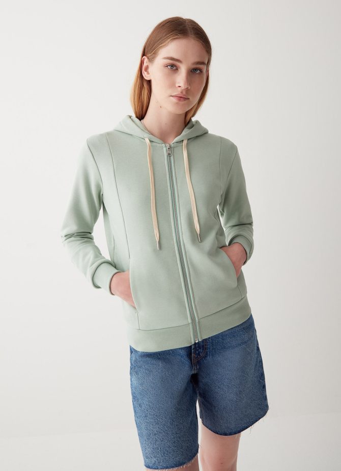 Full zip sweatshirt with hood