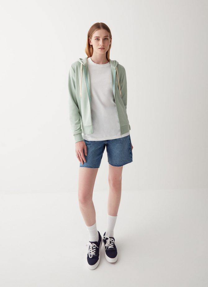 Full zip sweatshirt with hood - Image 2