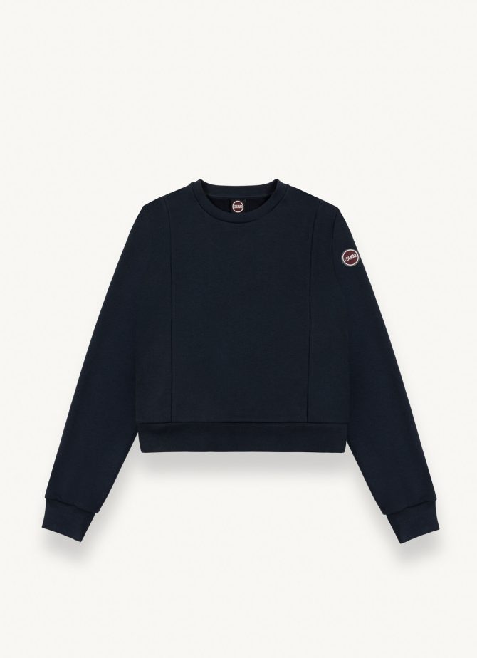 Crew neck sweatshirt with vertical cuts - Image 4