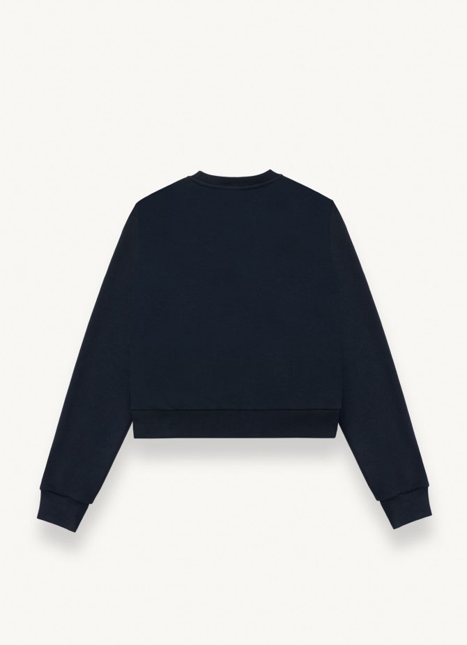 Crew neck sweatshirt with vertical cuts - Image 5